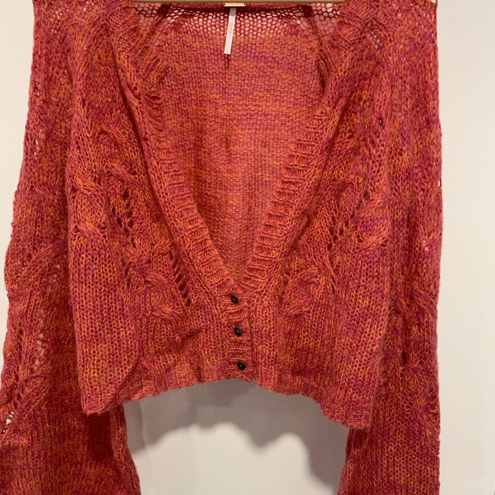 Free People Multicolor Knit Cardigan